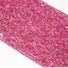 Natural Rhodolite Garnet Faceted Israel Cut Roundel Beads Strand Length 14 Inches and Size 2.5mm approx.